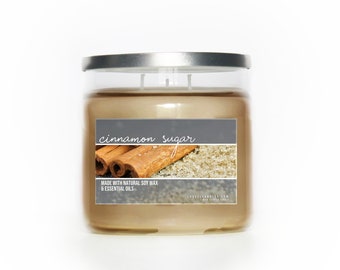 Cinnamon Sugar 3-Wick 15oz Scented Candle