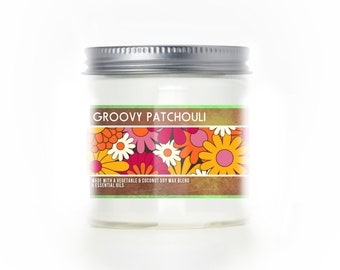 Groovy Patchouli 3oz Scented Mini Candle