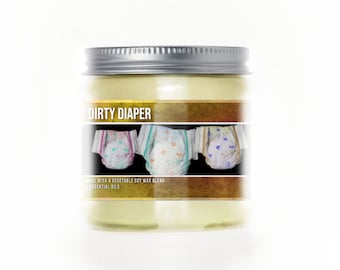 Dirty Diaper 3oz Mini Scented Funny Joke Stinky Candle