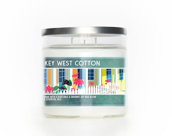 Key West Cotton 15oz 3-wick Scented Candle