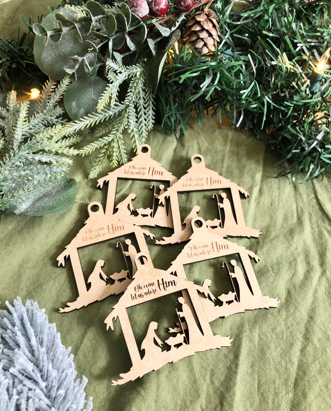 Christmas Ornament Painting Kit Kids Ornament Kit Christmas Etsy