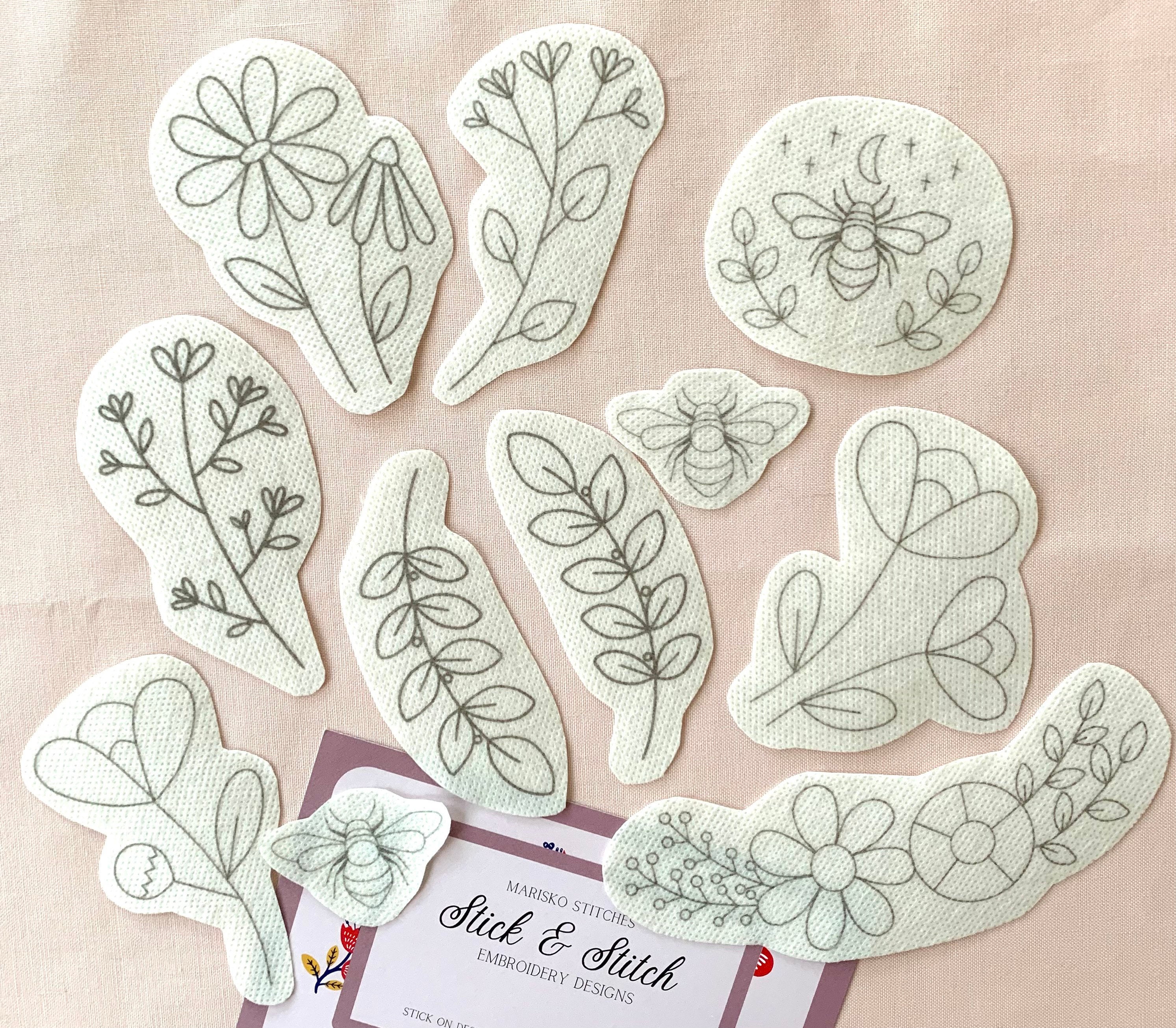 Folk Floral Stick & Stitch Embroidery Pattern, Transfer Patch, Peel Paper,  Flowers For Clothes - Yahoo Shopping