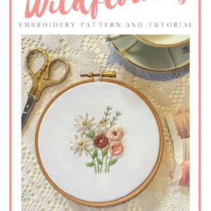 Wildflowers PDF Hand Embroidery Pattern and Tutorial, Instant Download ...