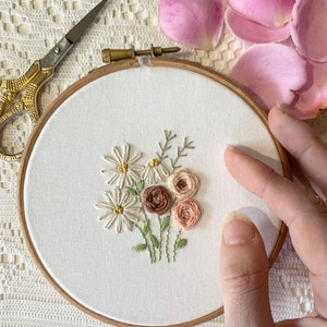 Wildflowers PDF Hand Embroidery Pattern and Tutorial, Instant Download ...