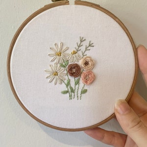 Wildflowers PDF Hand Embroidery Pattern and Tutorial, Instant Download ...