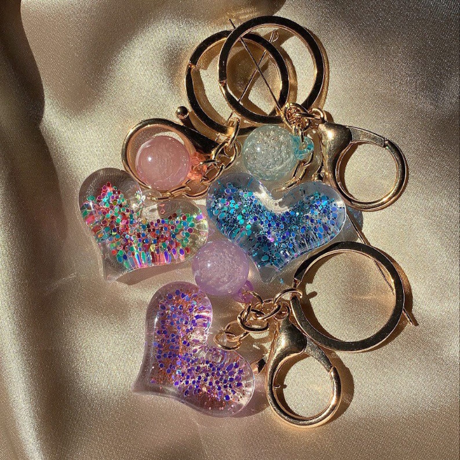 Cute Keychains Girly Keychain Resin Keychain Handmade Etsy
