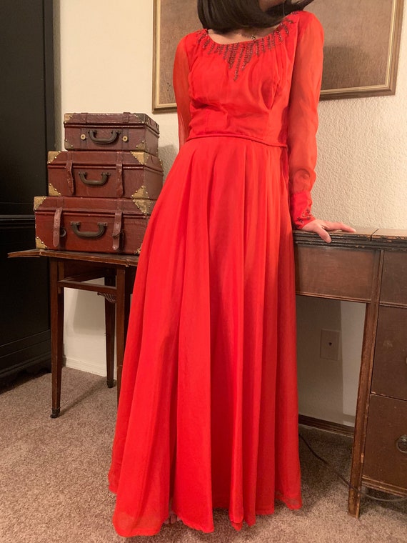 RED MAJESTY - Vintage Gown - image 1