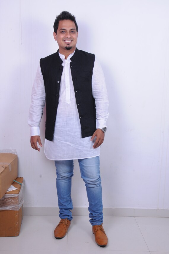 linen nehru jacket