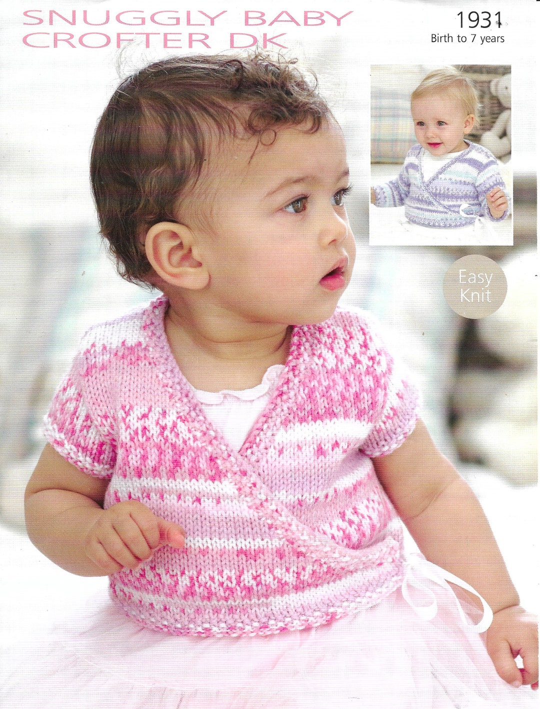 PDF Ballet Cardigan Knitting Pattern, DK Vintage Birth 7yrs Knits