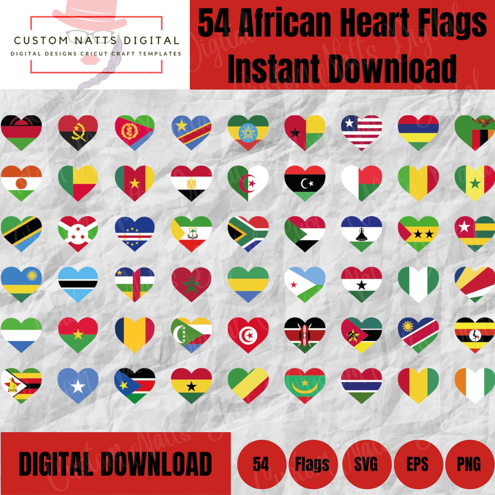 African Flags SVG Bundle - South Africa Flag - Black History ...