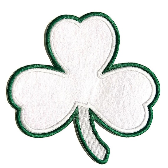 3 Leaf clover patch iron sew on   5" x 5" View 2