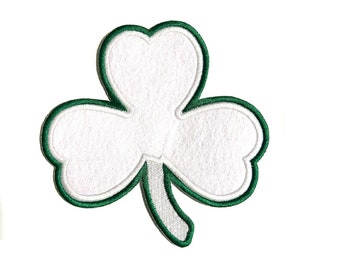Patch trèfle à 3 feuilles à coudre 12,7 x 12,7 cm