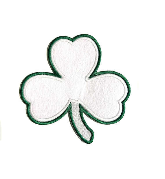 3 Leaf clover patch iron sew on   5" x 5"