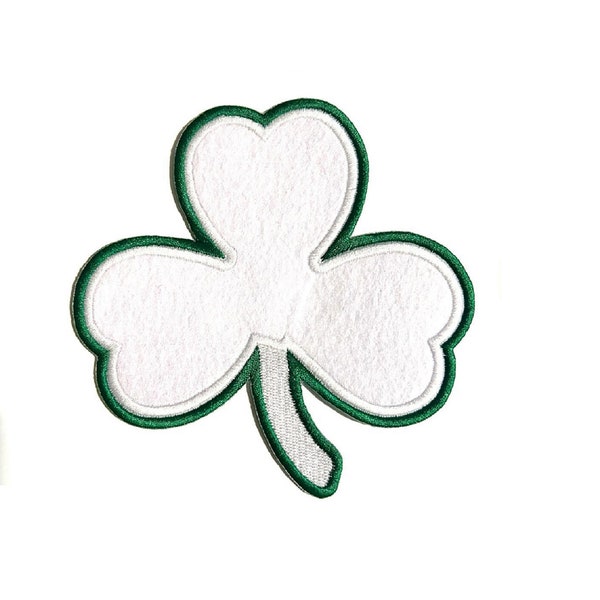 3 Leaf clover patch iron sew on   5" x 5"