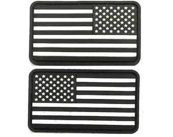 Patch drapeau américain en PVC, patch tactique pour moral, support auto-agrippant