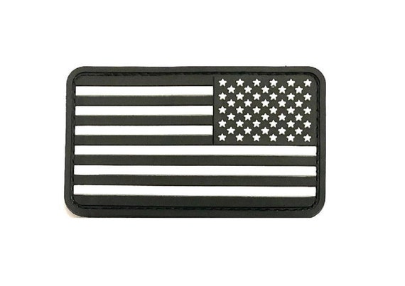PVC USA Flag Patch Tactical Morale Patch Hook and… - image 2