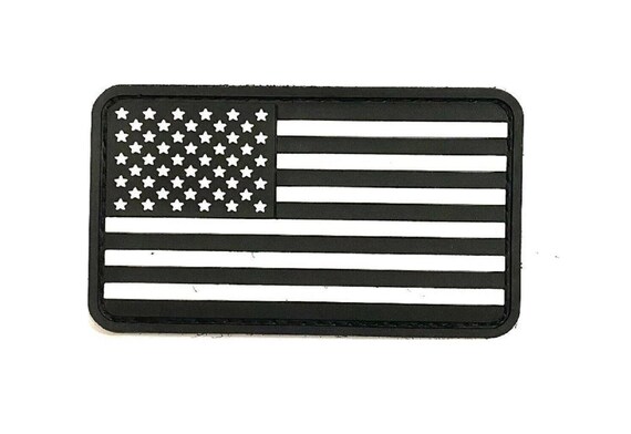 PVC USA Flag Patch Tactical Morale Patch Hook and… - image 3