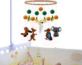 Baby mobile, Woodland mobile, Jungle mobile, Mobile Nursery, Felt Mobile, Mountain mobile, Cot mobile Mobiles For Baby's