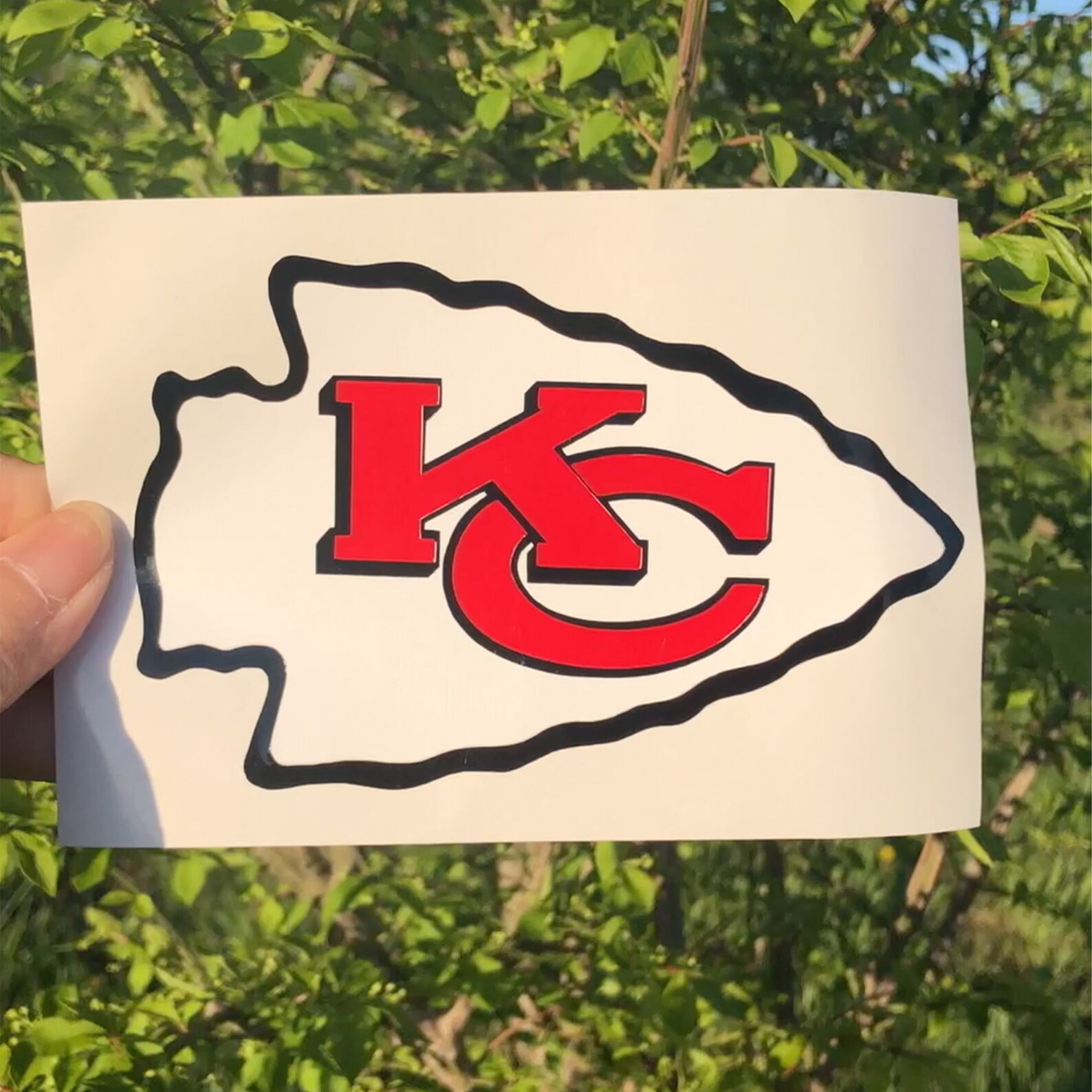 Kansas City Chiefs vinyl decal KC Chiefs sticker car decal Etsy