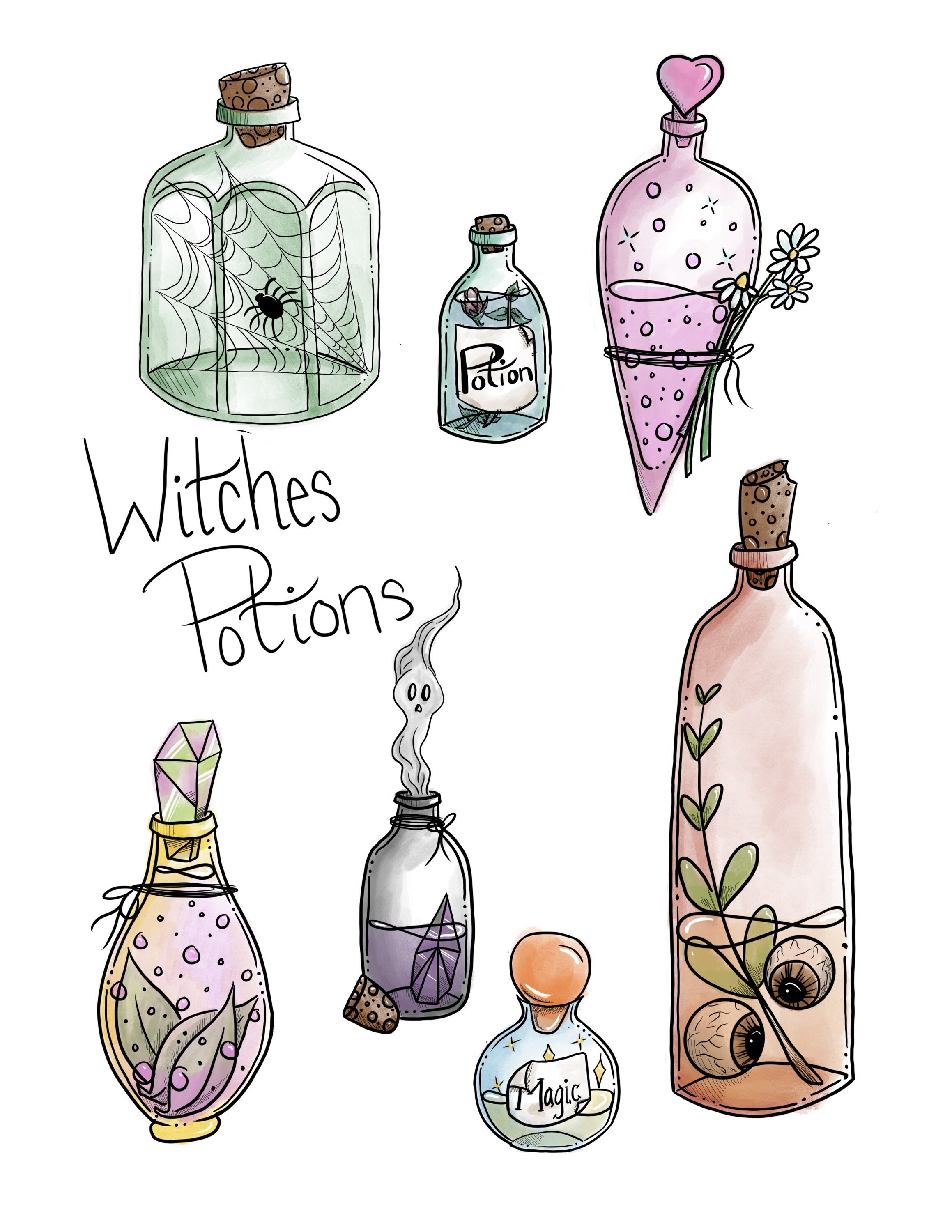 Witches Potions | Etsy