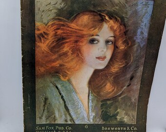 Music sheets Antique. This beautiful music sheet has very nice artwork on the front. This music  sheet is in perfect condition.