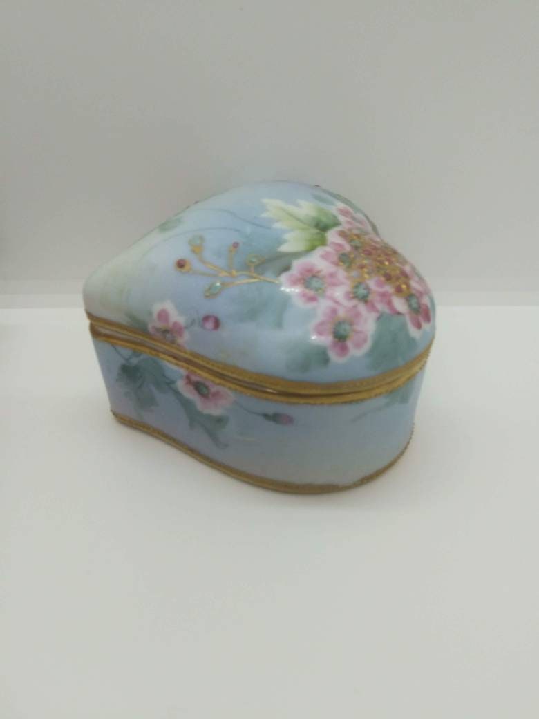 Schöne Vintage von Hand bemalt Nippon Schmuckkästchen. Ab etwa | Etsy