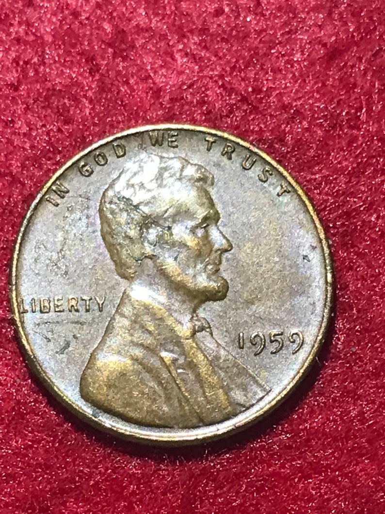 Lincoln 1959 rare wheat double die error penny | Etsy