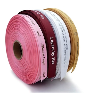 DUWES 100 yards personalizzato personalizzato serigrafia inchiostro stampa nastro grosgrain logo stampato fai da te OEM fettuccia decorazione regalo F110