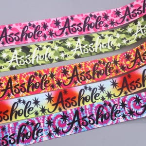 DUWES 7/8'' 5yards Assh Printed Grosgrain Ribbon Accessory Hairbow Headwear Decoration DIY Wholesale OEM F161