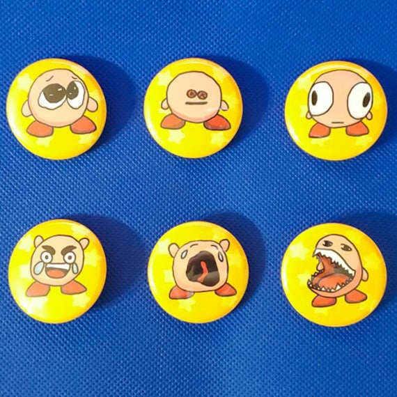Blursed Kirbs Buttons Blursed Kirby Buttons Cursed Emoji Etsy