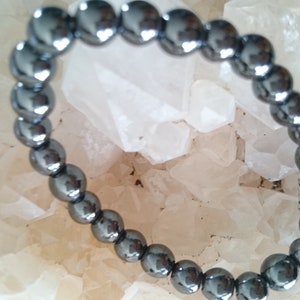 6 mm hematite bracelet