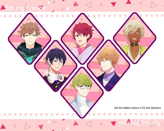 A3 Act Addict Actors Troupe Sticker Pack Etsy