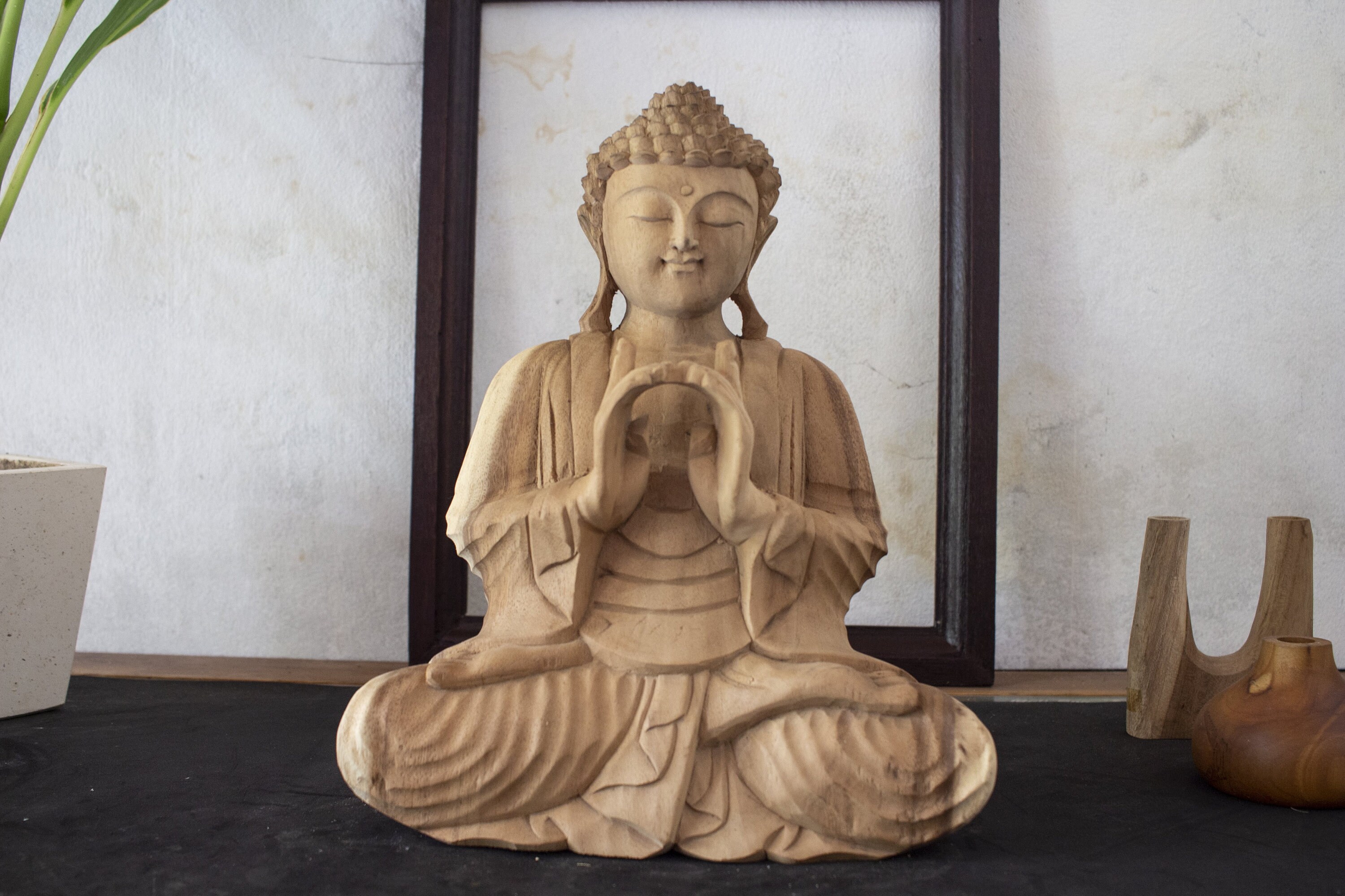 Big Sleeping Seated Resting Buddha Statue Bali Hand Carved Etsy