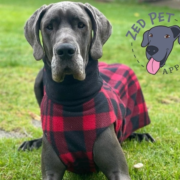 80cm & 85cm Great Dane Dog Coat - Ready Made