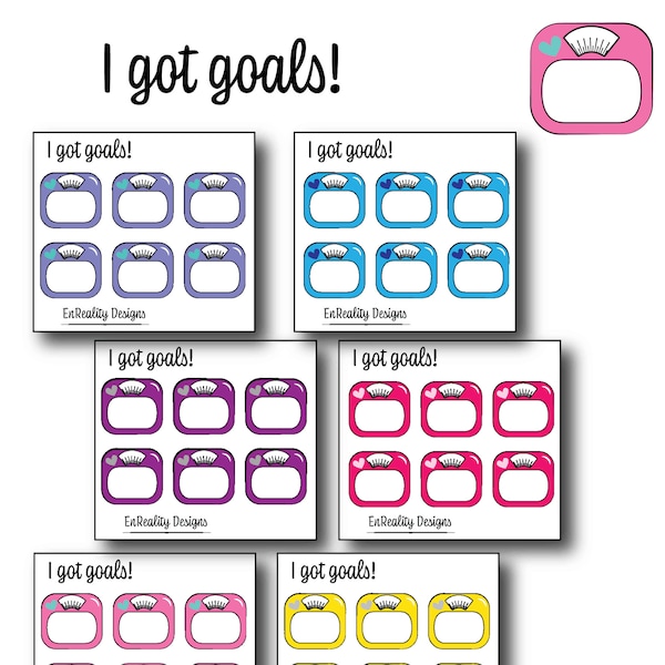 Weight Tracker - Weight Loss Stickers - Diet Stickers - Weight scale tracker - Planner Stickers - Great for tracking weight loss goals.