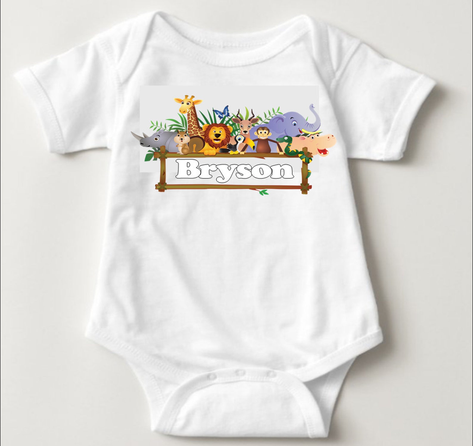 Personalized Zoo Shirt Iron On Label Printed StickerTee Etsy