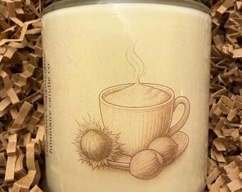 Hazelnut Cappuccino Soy Candle by Luminaire Candle Co.