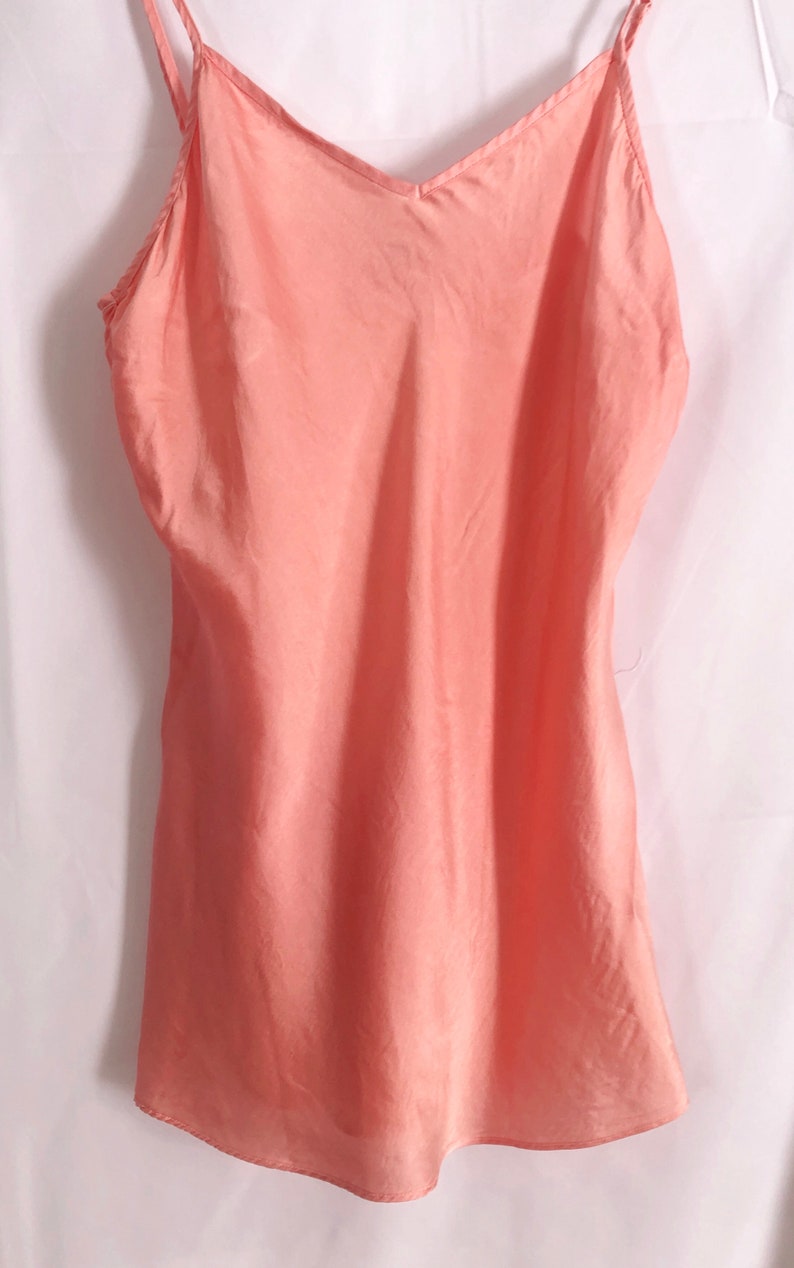 Peach silk camisole silk blouse summer top 100 silk top Etsy