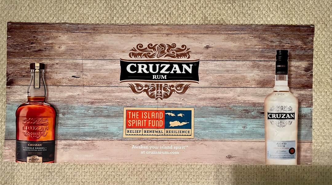 Cruzan Rum Custom Banner Etsy
