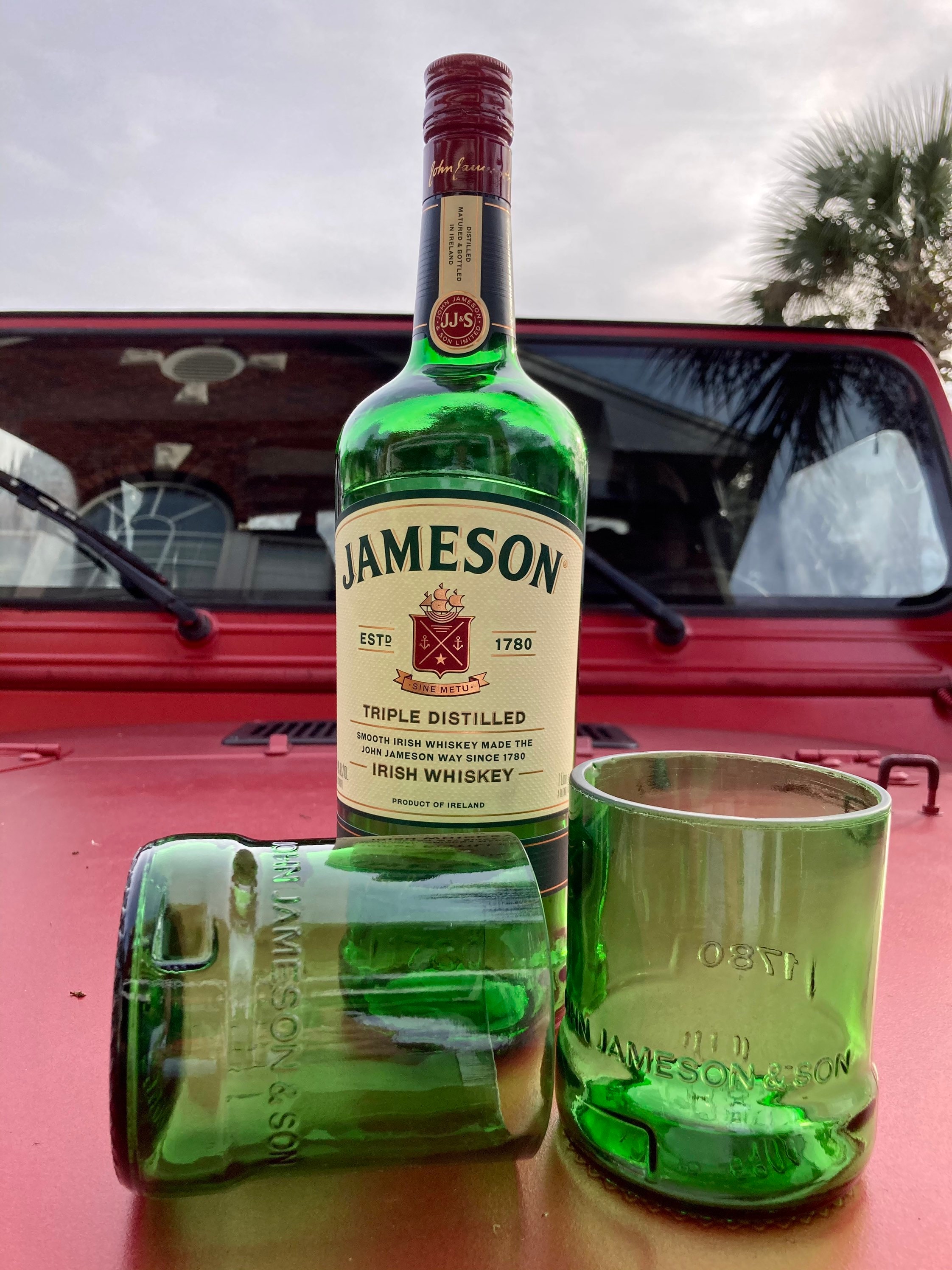 Handmade Jameson Rocks Glasses