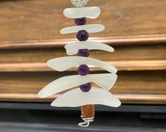 Sea Glass Christmas Tree Ornament