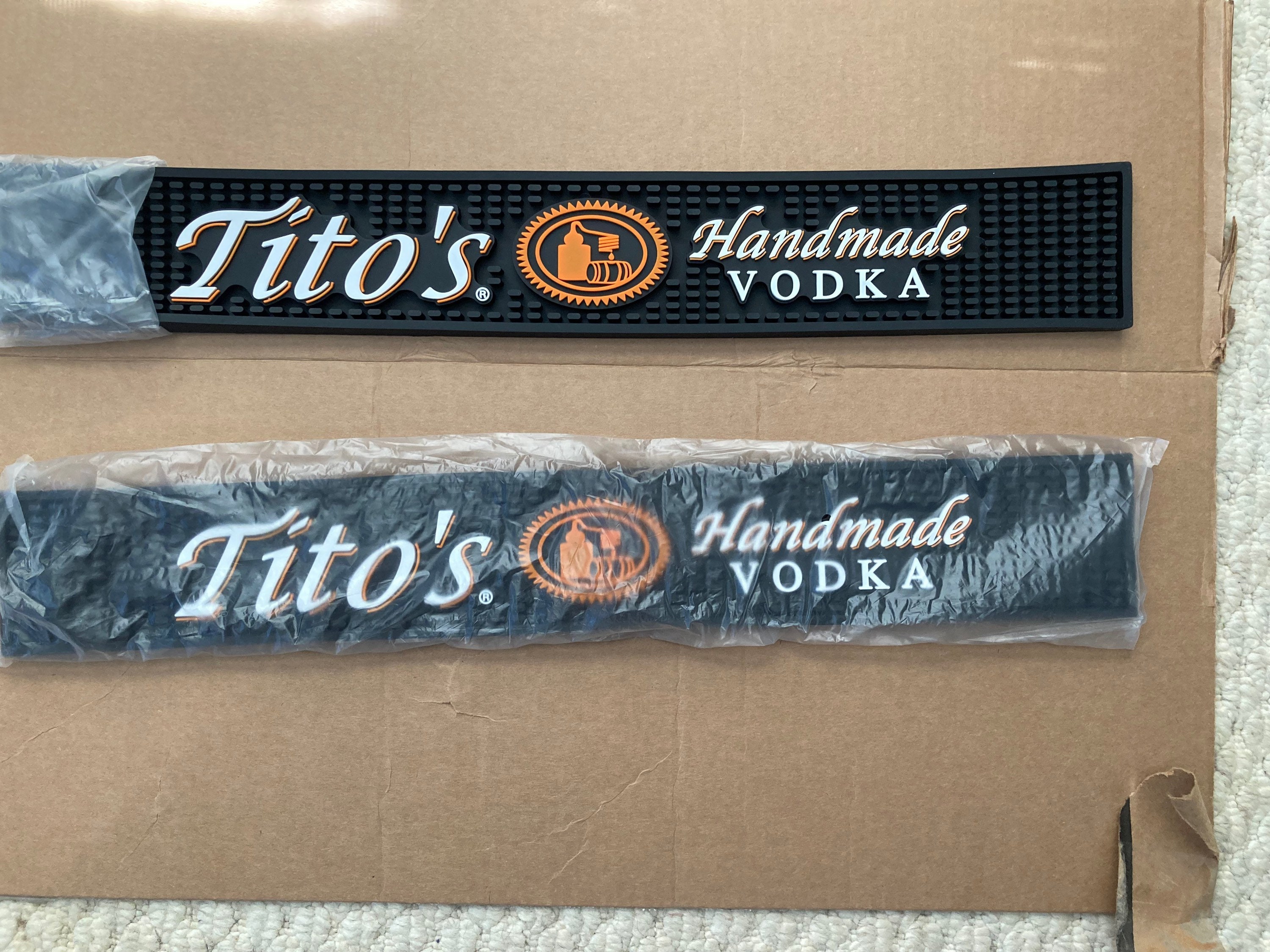 Titos Handmade Vodka Bar Mats Etsy