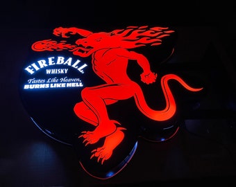 Fireball Whiskey Pub Wall Sign