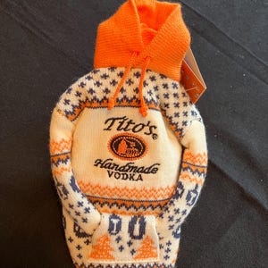 Titos Handmade Vodka Bottle Sweater/Ornament