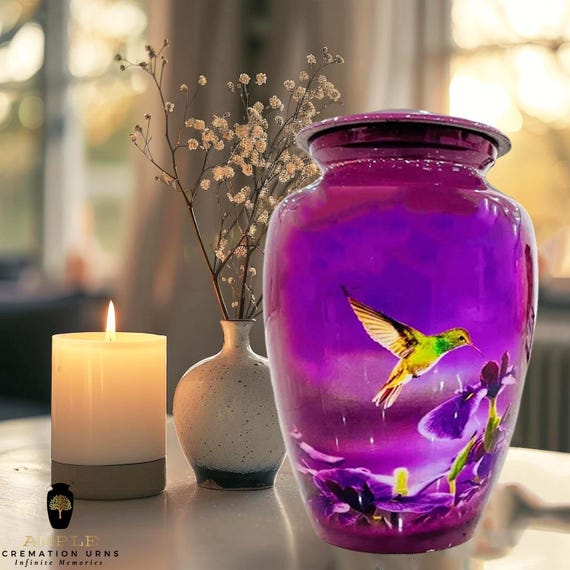 Ample Cremation Urns Aluminium Cremation Vessel with Elegant Handcrafted Design for Honoring Loved Ones’ Final Resting Place