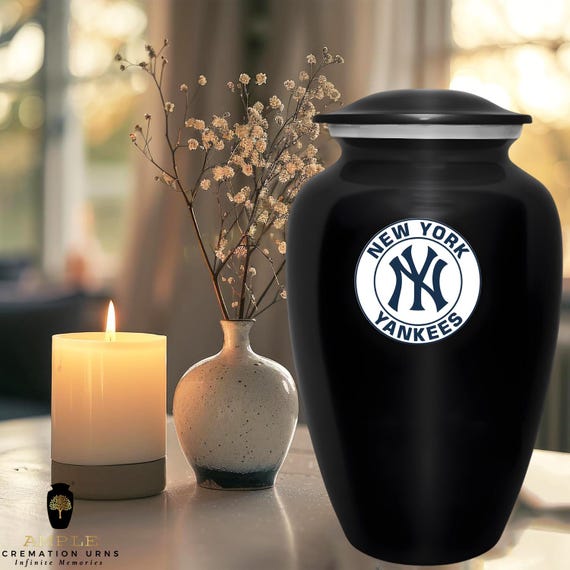 Meena Coated Aluminum Cremation Urn, Handcrafted Design