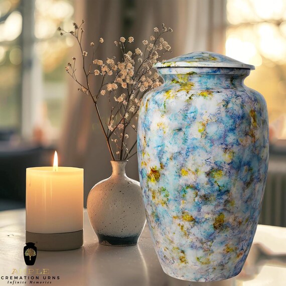 Meena Coated Aluminum Cremation Urn – Large Adult Size (220 cu in)