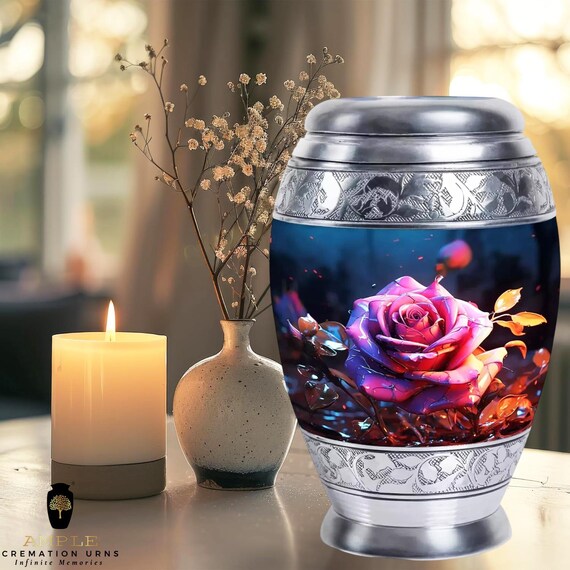 Elegant Aluminum Cremation Urn – Engravable Memorial Keepsake
