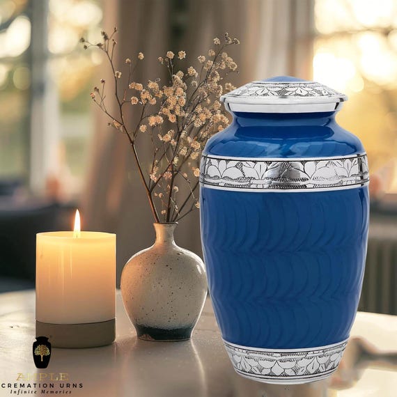 Elegant Cremation Urn – Leak-Proof Keepsake, Large Urns with Felt Bag