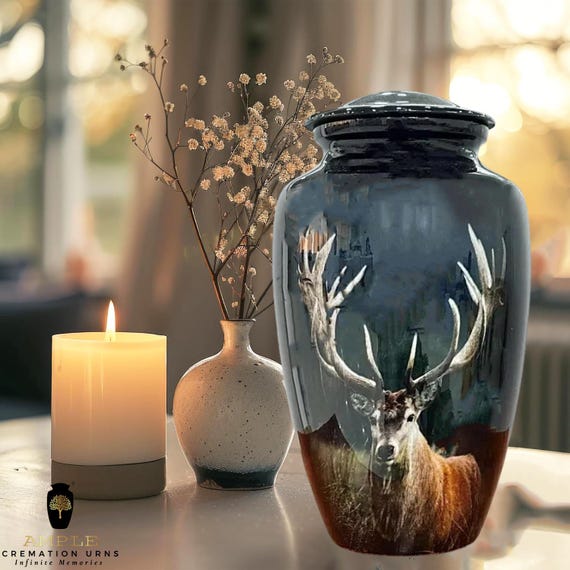 Handcrafted Aluminum Cremation Urn – Meena Coating, Leak-Proof, Keepsake/Large